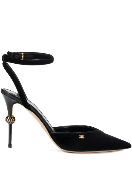  Elisabetta Franchi 90mm Pointed-toe Heeled Pumps - Black 