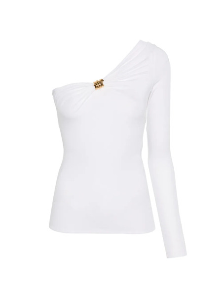  Elisabetta Franchi One-shoulder Knot Top - White 