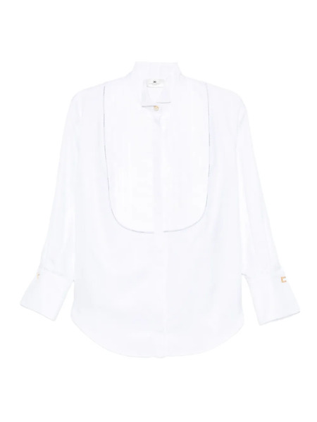  Elisabetta Franchi Panel Cotton Shirt - White 