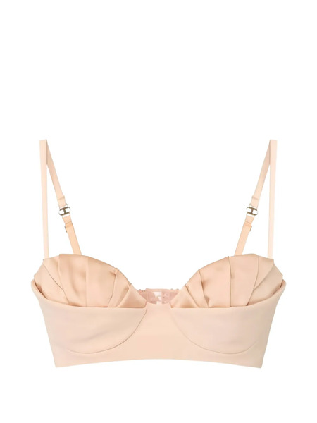  Elisabetta Franchi Pleated Bra - Neutrals 