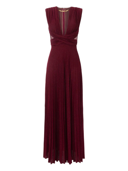  Elisabetta Franchi Pleated Gown - Red 