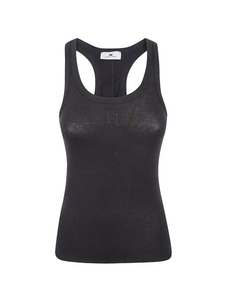  Elisabetta Franchi Racerback Top - Black 