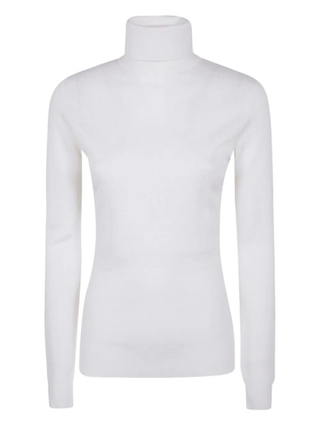  Elisabetta Franchi Roll-neck Knit Sweater - White 