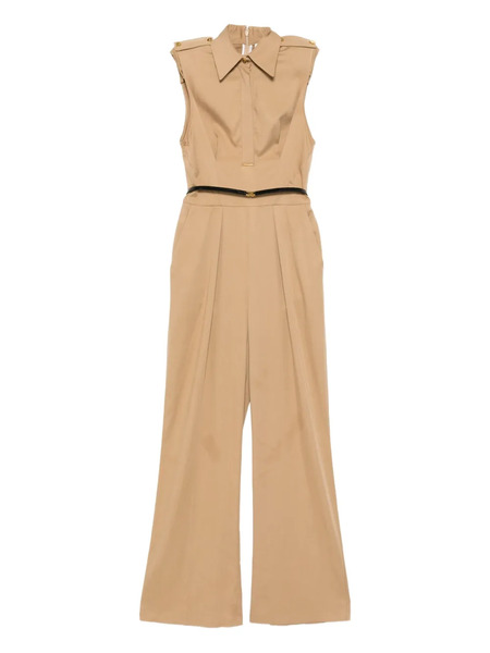  Elisabetta Franchi Satin Jumpsuit - Brown 