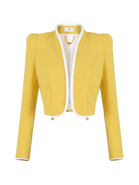  Elisabetta Franchi Shoulder-pads Jacket - Yellow 