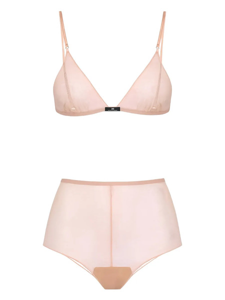  Elisabetta Franchi Snake-pattern Lingerie Set - Neutrals 