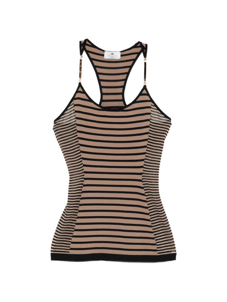  Elisabetta Franchi Striped Vest - Neutrals 