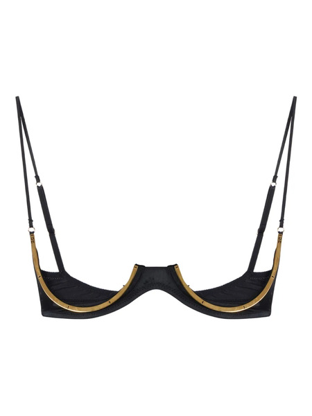  Elisabetta Franchi Structured Adjustable-straps Bra - Black 