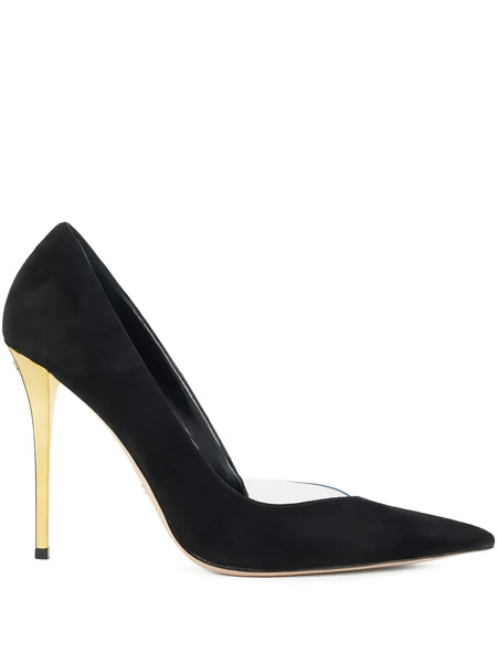  Elisabetta Franchi Suede Stiletto Pumps - Black 