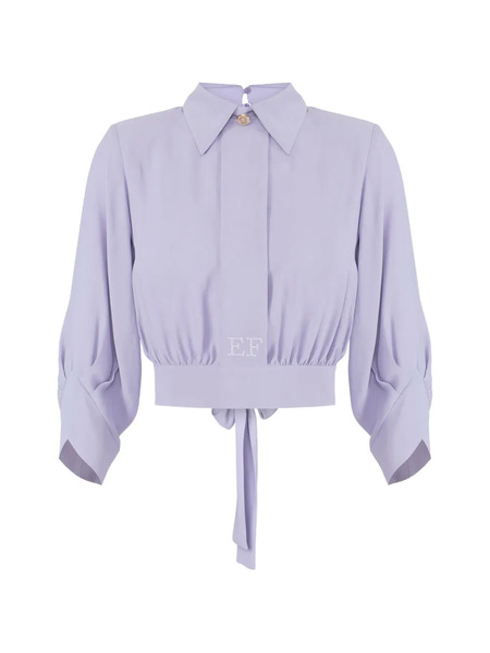  Elisabetta Franchi Tie-detail Blouse - Purple 