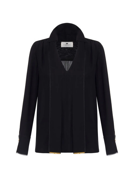  Elisabetta Franchi Tie-neck Blouse - Black 