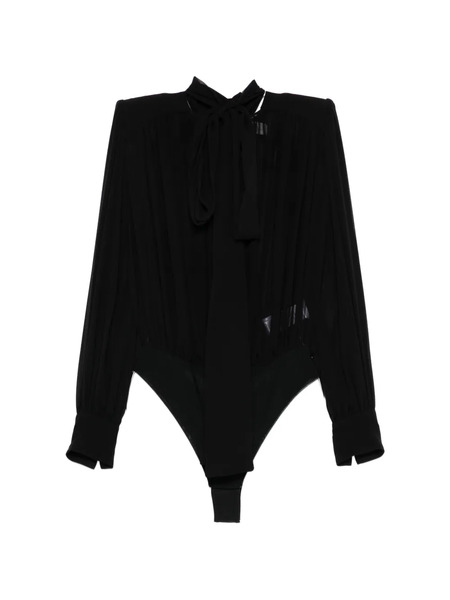  Elisabetta Franchi Tie-neck Bodysuit - Black 
