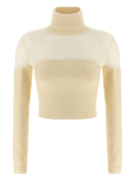  Elisabetta Franchi Turtleneck Sweater - Neutrals 