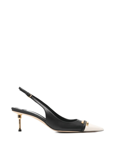  Elisabetta Franchi Two-tone Buckle Pumps - Black 