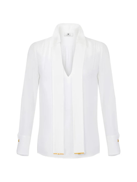  Elisabetta Franchi V-neck Blouse - White 