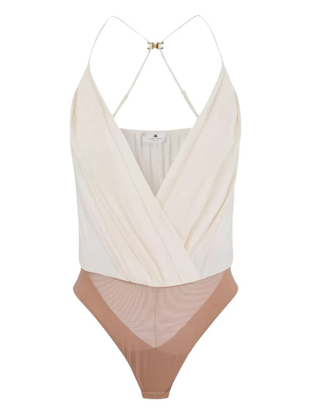  Elisabetta Franchi V-neck Draped Body - Neutrals 