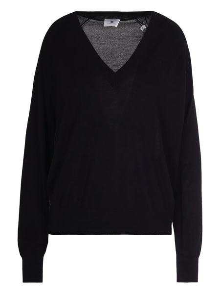  Elisabetta Franchi V-neck Sweater - Black 