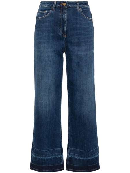  Elisabetta Franchi Wide-leg Jeans - Blue 