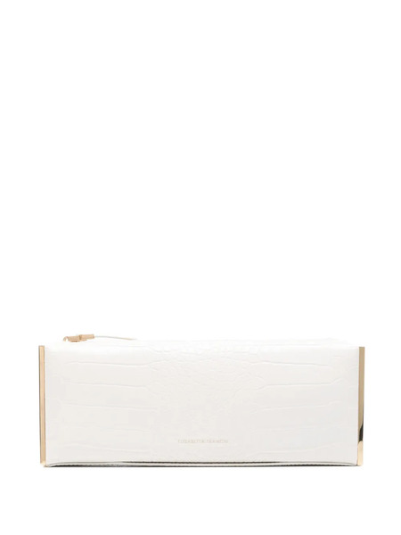  Elisabetta Franchi Zip Clutch Bag - White 
