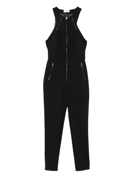  Elisabetta Franchi Zip-front Halterneck Jumpsuit - Black 