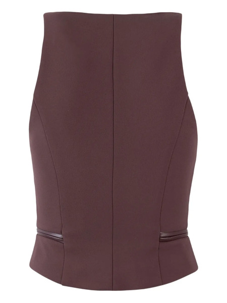  Elisabetta Franchi Zip-up Sleeveless Top - Red 