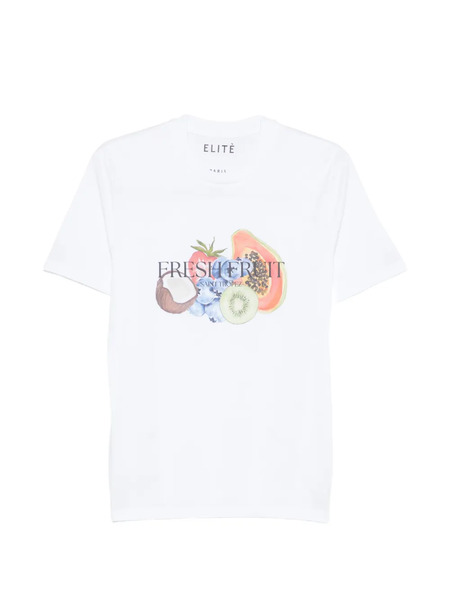 Elite Fruit-print Short-sleeve T-shirt - White 