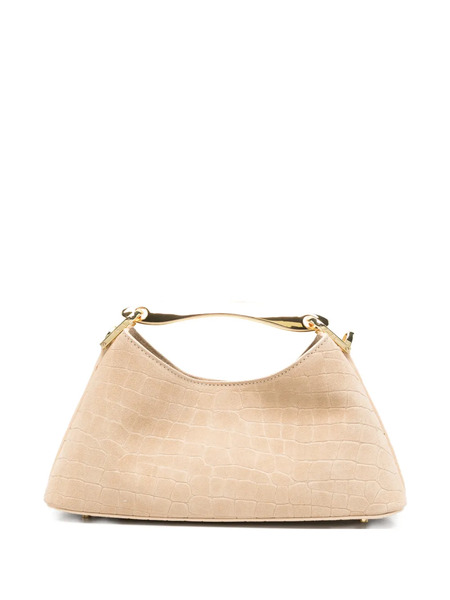  Elleme Mini Boomerang Croc-effect Tote Bag - Neutrals 