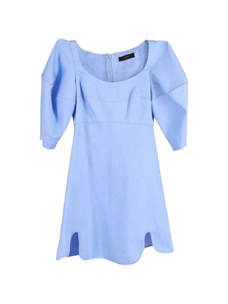  Ellery Distance Cone Sculptural Sleeve Dress - Blue 