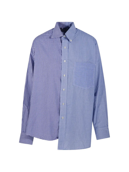  E.l.v Denim Check Pocket Shirt - Blue 