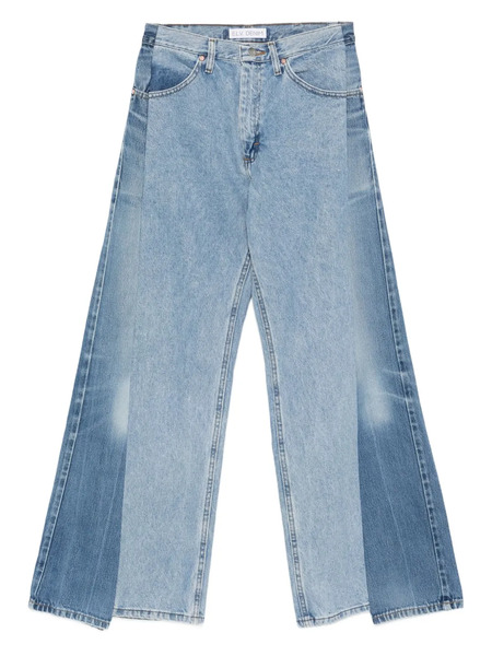  E.l.v Denim Panelled Jeans - Blue 