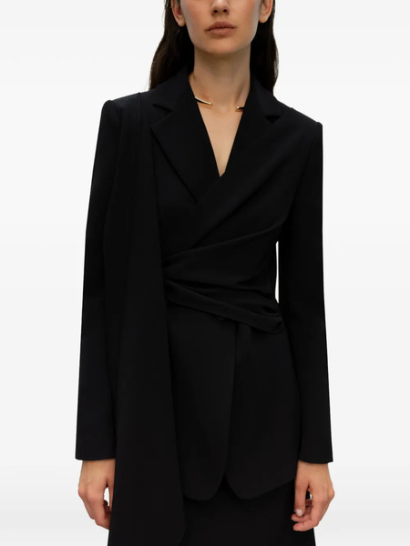  Ely Ely Draped Blazer - Black 