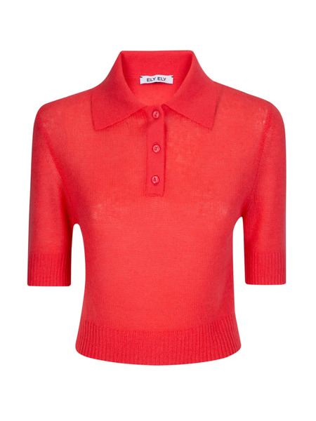  Ely Ely Margot Polo Top - Red 