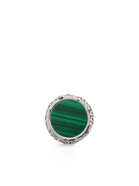  Emanuele Bicocchi Amulet Malachite Earring - Silver 