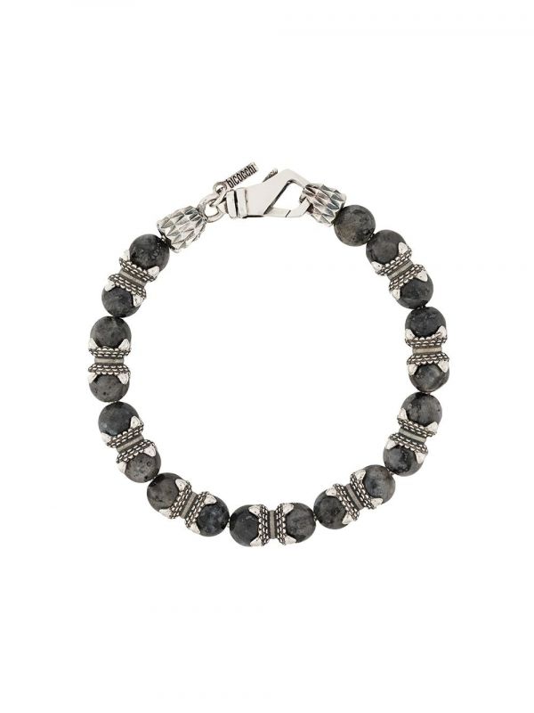  Emanuele Bicocchi Beaded Bracelet - Grey 