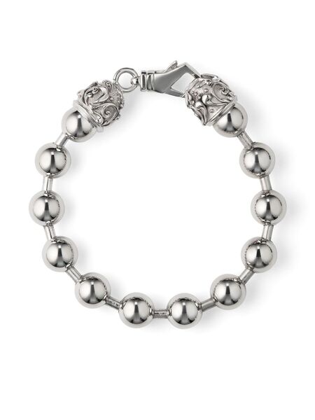  Emanuele Bicocchi Beaded Chain Bracelet - Silver 