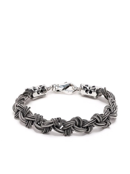  Emanuele Bicocchi Braided Knot Bracelet - Silver 