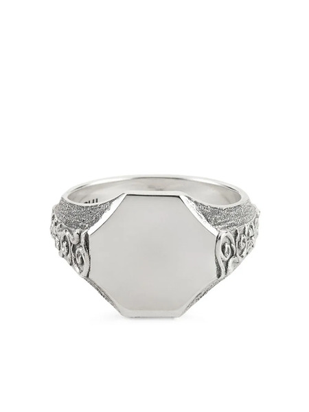  Emanuele Bicocchi Brushed-finish Ring - Silver 