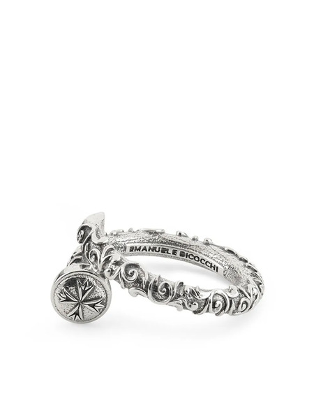  Emanuele Bicocchi Brushed-finish Ring - Silver 
