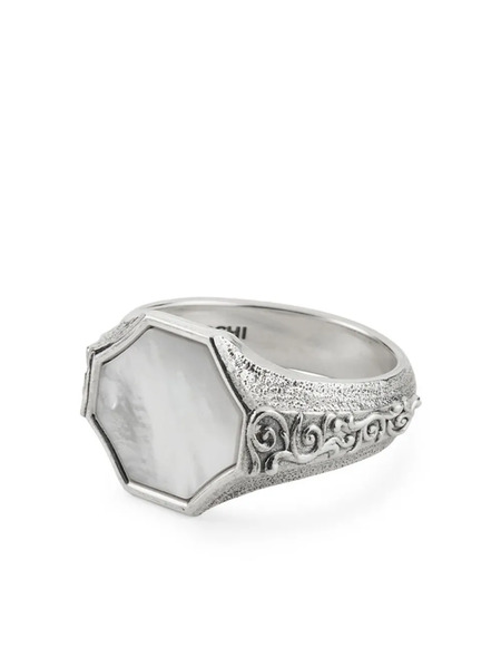  Emanuele Bicocchi Brushed Ring - Silver 