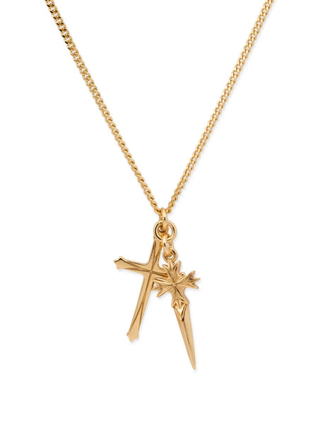  Emanuele Bicocchi Cross-pendant Necklace - Gold 