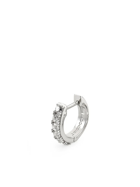  Emanuele Bicocchi Crystal Hoop Earring - Silver 