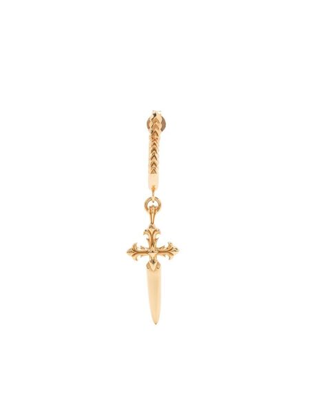  Emanuele Bicocchi Dagger Cross Earring - Gold 