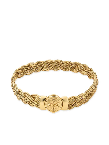  Emanuele Bicocchi Diamond-cut Flat Braided Bracelet - Gold 