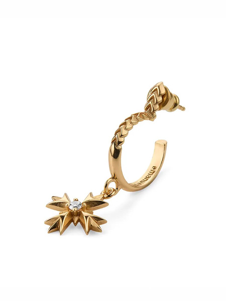  Emanuele Bicocchi Eb Crest Pendant Single Earring - Gold 