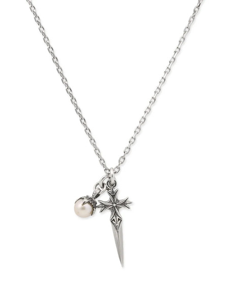  Emanuele Bicocchi Pearl-pendant Necklace - Silver 