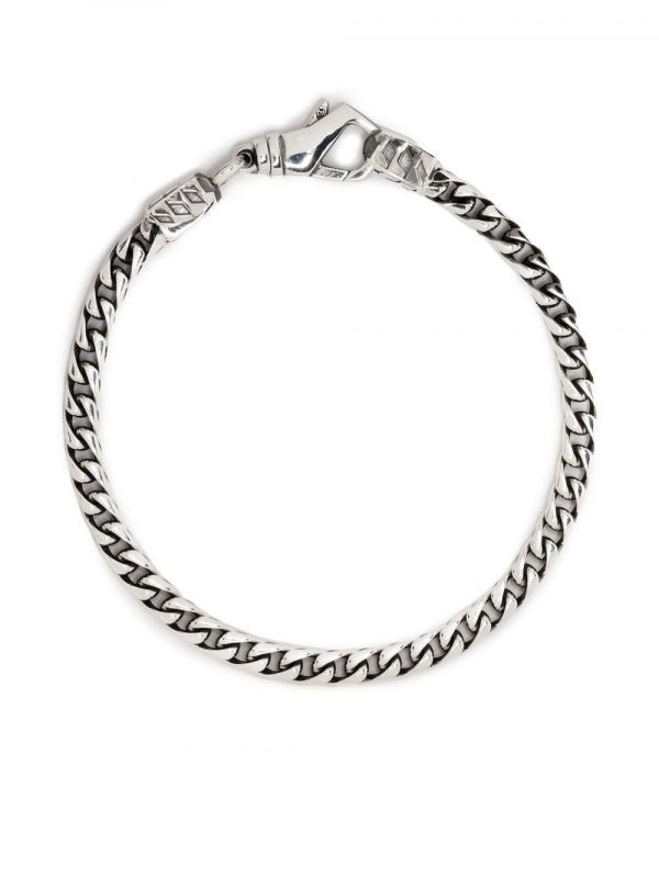  Emanuele Bicocchi Square Box Chain Bracelet - Silver 