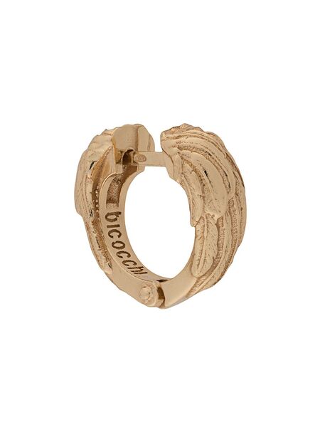  Emanuele Bicocchi Wing Textured Hoop Earring - Gold 