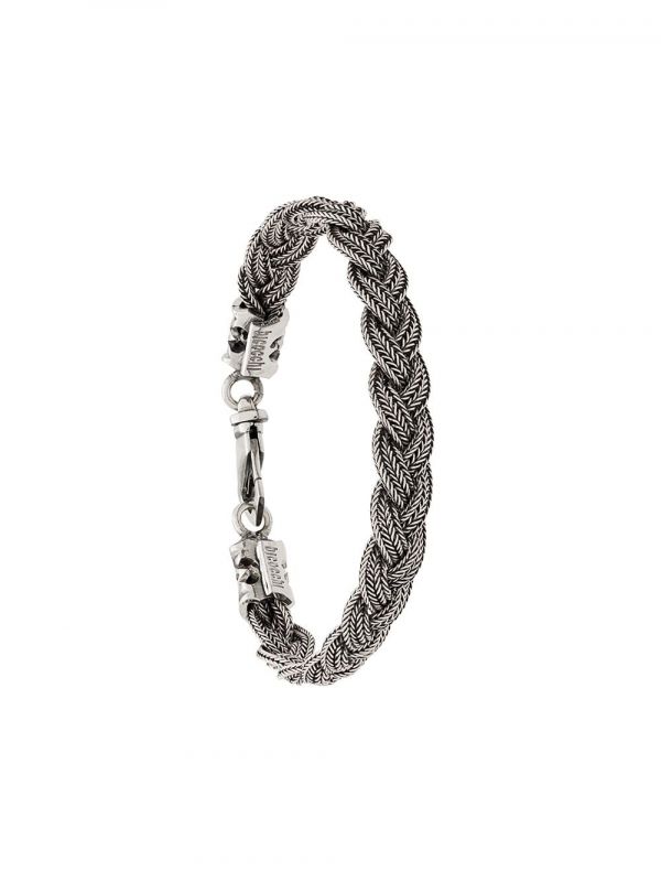  Emanuele Bicocchi Woven Chain Bracelet - Metallic 
