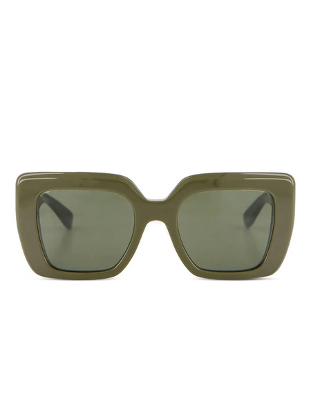  Emmanuelle Khanh Foxy Square-frame Sunglasses - Green 