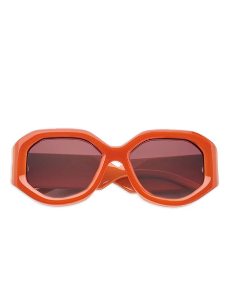  Emmanuelle Khanh Geometric-frame Sunglasses - Orange 